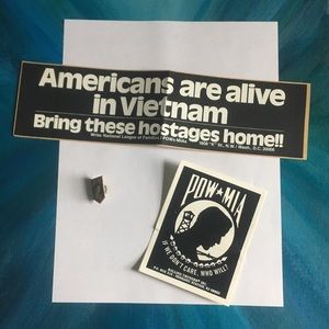 2 stickers and one pin